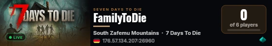 FamilyToDie live status badge