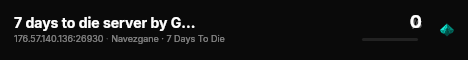 7 days to die server by G-portal live status badge