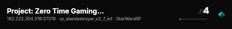 Project: Zero Time Gaming | IMPRP | Need Staff | D3EgnxRUFS live status badge