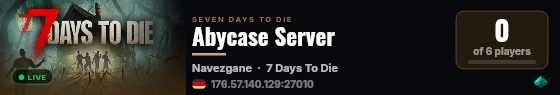 Abycase Server live status badge