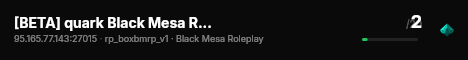 [BETA] quark Black Mesa Roleplay live status badge
