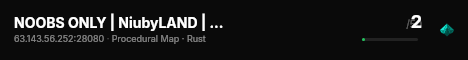 NOOBS ONLY | NiubyLAND | JUST WIPED live status badge