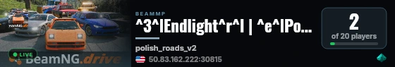 ^3^lEndlight^r^l | ^e^lPolish Roads Summer^r^l | ^4^l2 Vehicles^r^l | ^eFreeroam^r^l | ^4^lIn Development ^r| live status badge