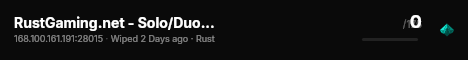 RustGaming.net - Solo/Duo | WIPED 07/19 19.07 live status badge