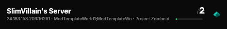 SlimVillain's Server live status badge