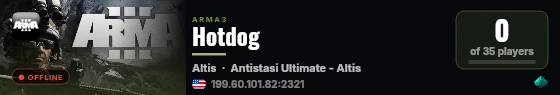 Hotdog live status badge