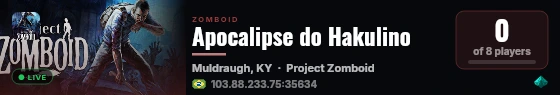 Apocalipse do Hakulino live status badge