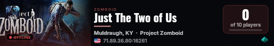 Just The Two of Us live status badge