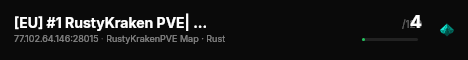 [EU] #1 RustyKraken PVE| 4x - 20x | RB | Convoys | Events | ST| live status badge
