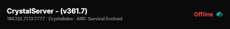 CrystalServer - (v361.7) live status badge
