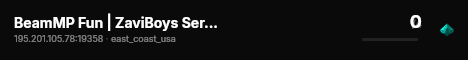 BeamMP Fun | ZaviBoys Server 2 live status badge