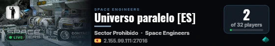 Universo paralelo [ES] live status badge