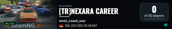 [TR]NEXARA CAREER live status badge