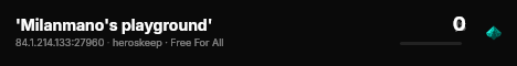 'Milanmano's playground' live status badge