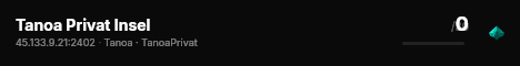 Tanoa Privat Insel live status badge