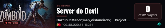 Server do Devil live status badge