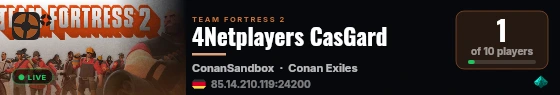 4Netplayers CasGard live status badge