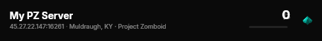 My PZ Server live status badge