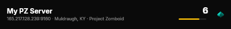 My PZ Server live status badge