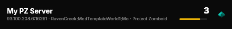 My PZ Server live status badge
