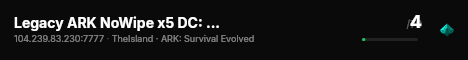 Legacy ARK NoWipe x5 DC: 6Jfjpu3DBf ISL - (v361.7) live status badge