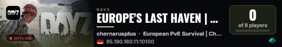 EUROPE'S LAST HAVEN | PvE Survival live status badge