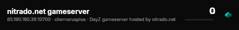 nitrado.net gameserver live status badge