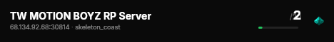 TW MOTION BOYZ RP Server live status badge