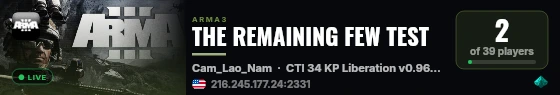 THE REMAINING FEW TEST live status badge