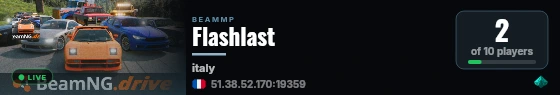 Flashlast live status badge