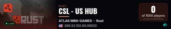 CSL - US HUB live status badge
