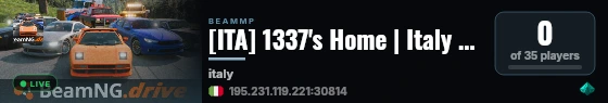 [ITA] 1337's Home | Italy Freeroam live status badge