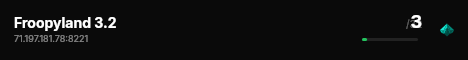 Froopyland 3.2 live status badge