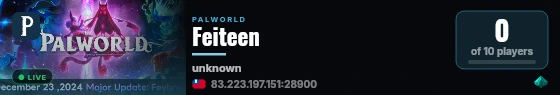 Feiteen live status badge