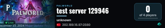 test server 129946 live status badge