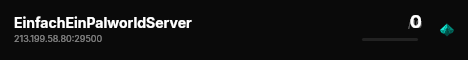 EinfachEinPalworldServer live status badge