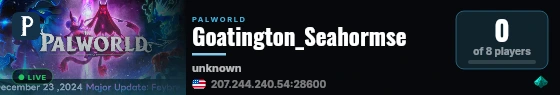Goatington_Seahormse live status badge