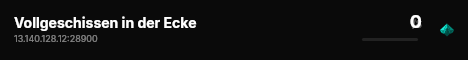 Vollgeschissen in der Ecke live status badge