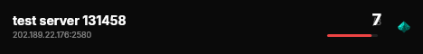 test server 131458 live status badge