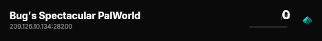 Bug's Spectacular PalWorld live status badge