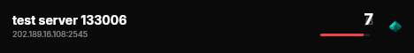 test server 133006 live status badge