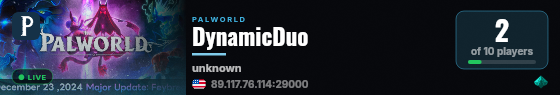 DynamicDuo live status badge