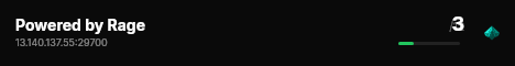 Powered by Rage live status badge