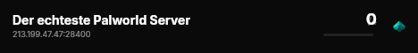 Der echteste Palworld Server live status badge