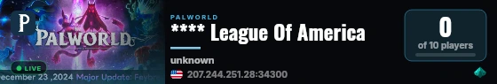 **** League Of America live status badge
