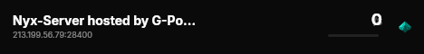 Nyx-Server hosted by G-Portal live status badge
