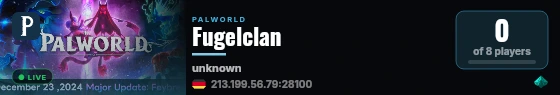 Fugelclan live status badge