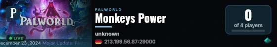 Monkeys Power live status badge