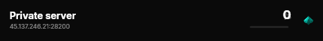 Private server live status badge