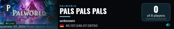 PALS PALS PALS live status badge